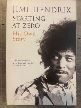 Jimi Hendrix "Starting at Zero" Paperback - Black, Cream, Purple, Orange